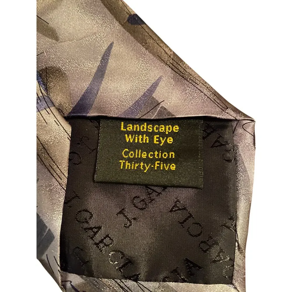 Jerry Garcia Landscape With Eye Collection 35 Silk Abstract Necktie‎